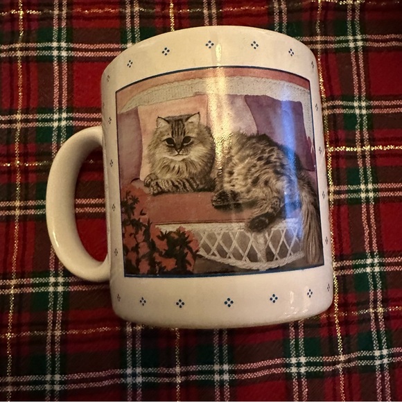 Vintage Cat Coffee Tea Ceramic Mug - Picture 2 of 4